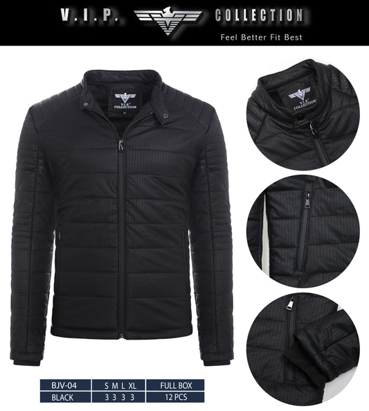 BJV-04 VIP WAXY PU JACKET- PER PREPACK