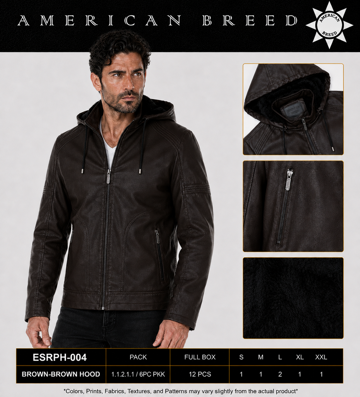 ESRPH-004 AMERICAN BREED FASHION HOODIE JACKET