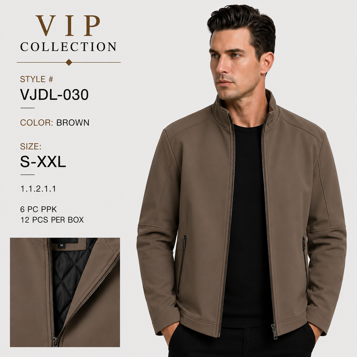 VJDL-030 VIP COLLECTION FANCY JACKET- PER PREPACK