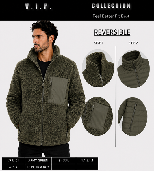 VRSJ-01 VIP COLLECTION SHERPA JACKET - PER PREPACK