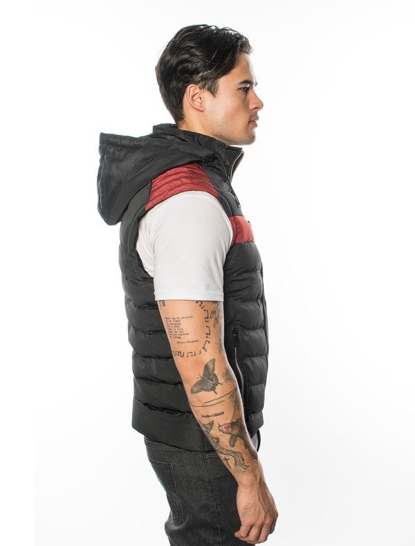 VP-2 City Chic VIP Men's Vest with Detachable Hood - 6 PACK