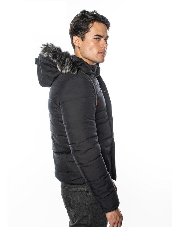 VPJ-12 Comfort Hooded Puffy Jacket for Men 6 PACK
