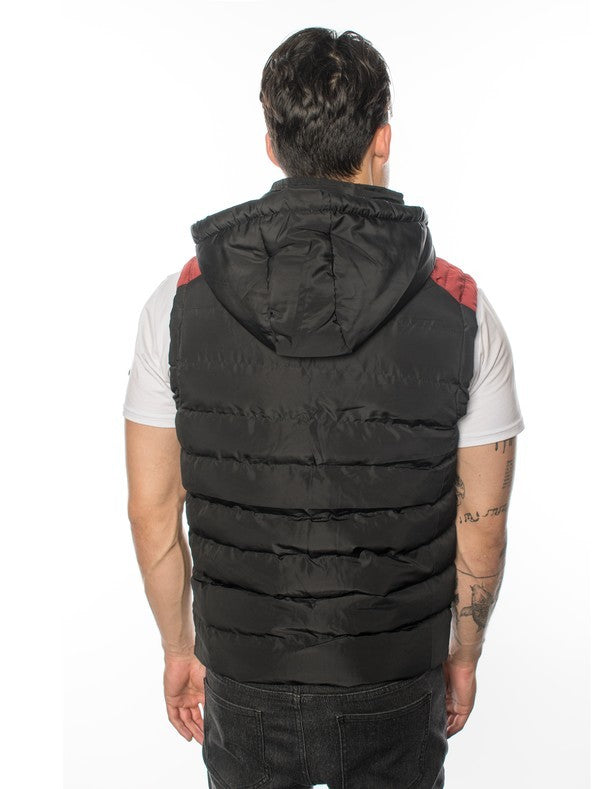 VP-2 City Chic VIP Men's Vest with Detachable Hood - 6 PACK