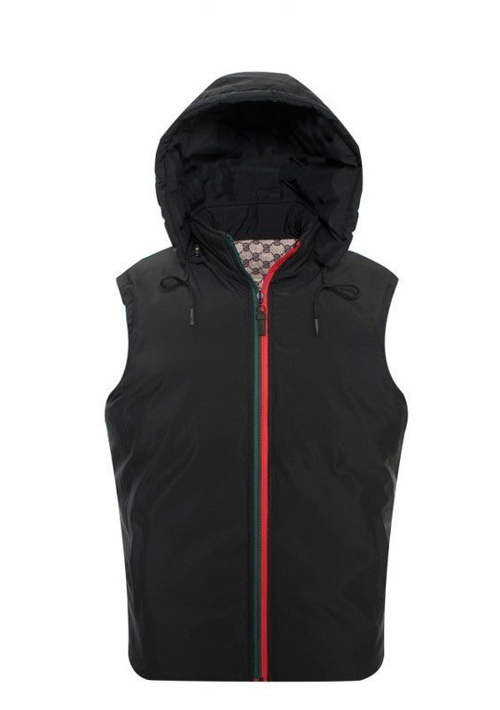 GGV-2 Reversible VIP Men's Vest with Detachable Hood - 6 PACK