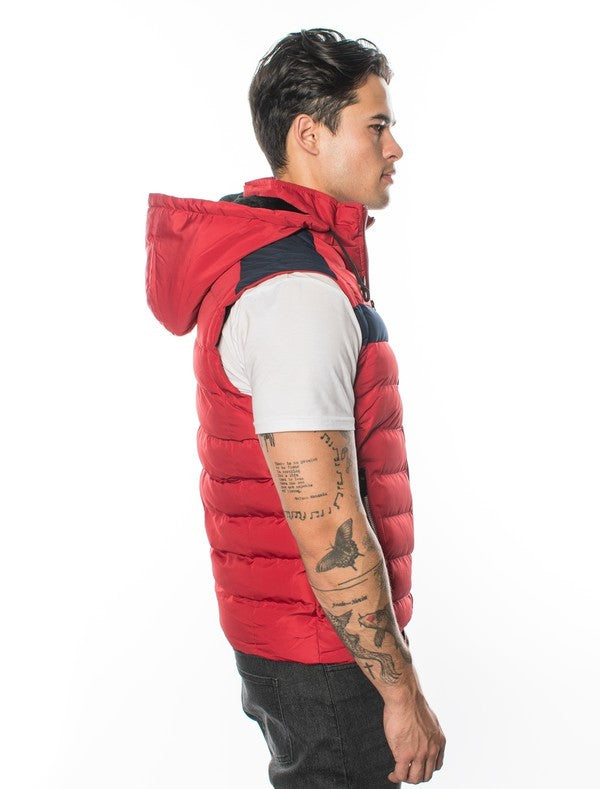 VP-2 City Chic VIP Men's Vest with Detachable Hood - 6 PACK