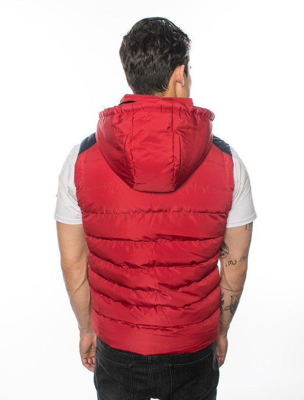 VP-2 City Chic VIP Men's Vest with Detachable Hood - 6 PACK