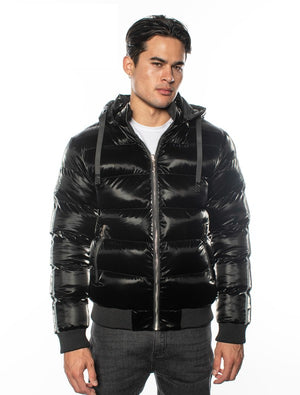 VJF-1 Urban Flex Men's Detachable Hood Puffy Jacket 12 PACK