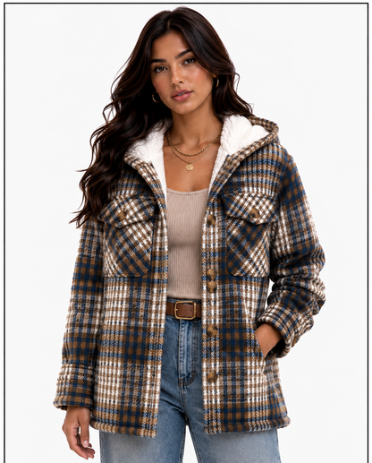 JL-2501 WOMEN'S PLAID JACKET - PER PREPACK