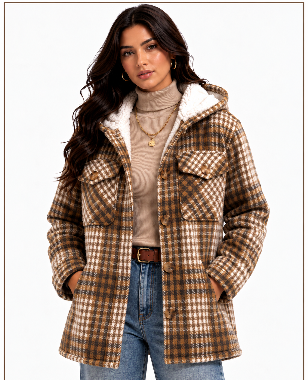 JL-2501 WOMEN'S PLAID JACKET - PER PREPACK