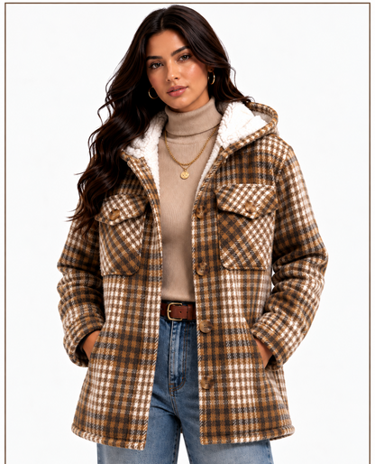JL-2501 WOMEN'S PLAID JACKET - PER PREPACK