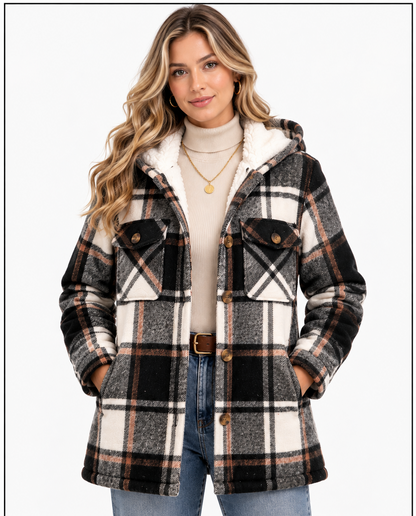 JL-2501 WOMEN'S PLAID JACKET - PER PREPACK