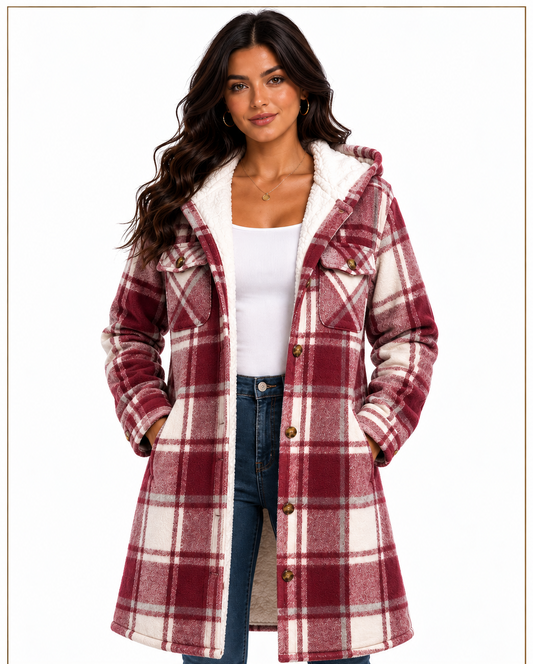 JL-2502 WOMEN'S PLAID JACKET - PER PREPACK