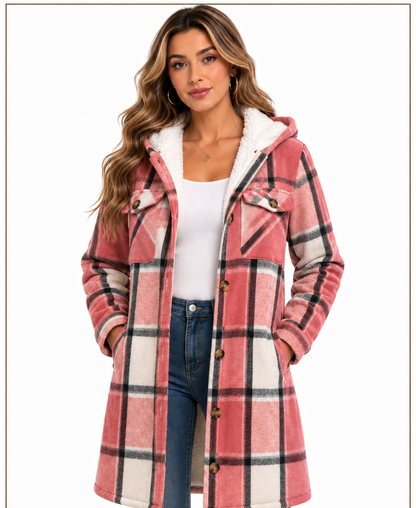 JL-2502 WOMEN'S PLAID JACKET - PER PREPACK