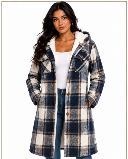 JL-2502 WOMEN'S PLAID JACKET - PER PREPACK