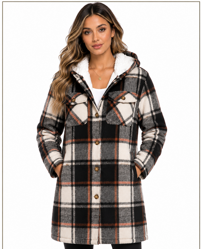 JL-2502 WOMEN'S PLAID JACKET - PER PREPACK