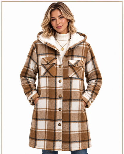 JL-2502 WOMEN'S PLAID JACKET - PER PREPACK