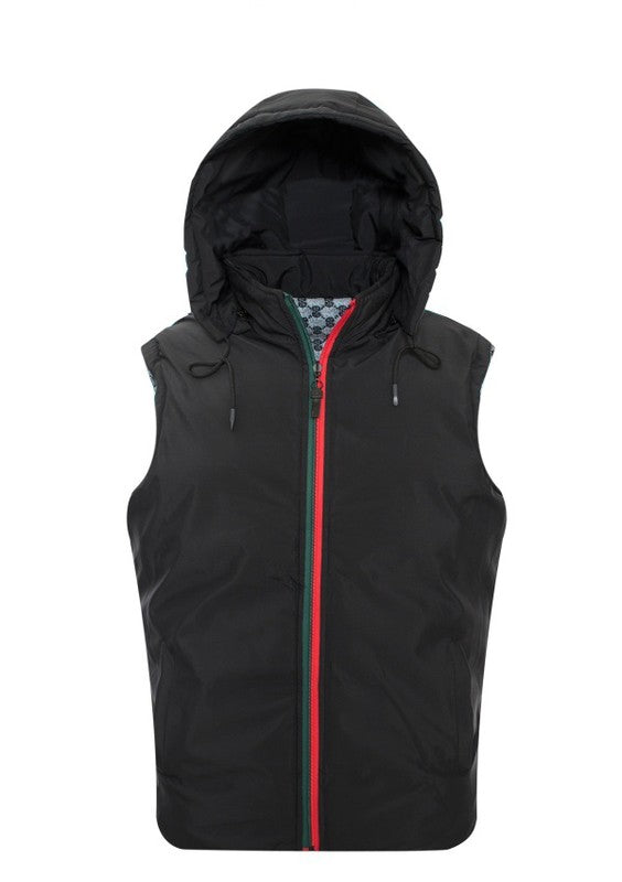 GGV-2 Reversible VIP Men's Vest with Detachable Hood - 6 PACK