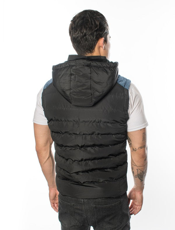 VP-2 City Chic VIP Men's Vest with Detachable Hood - 6 PACK