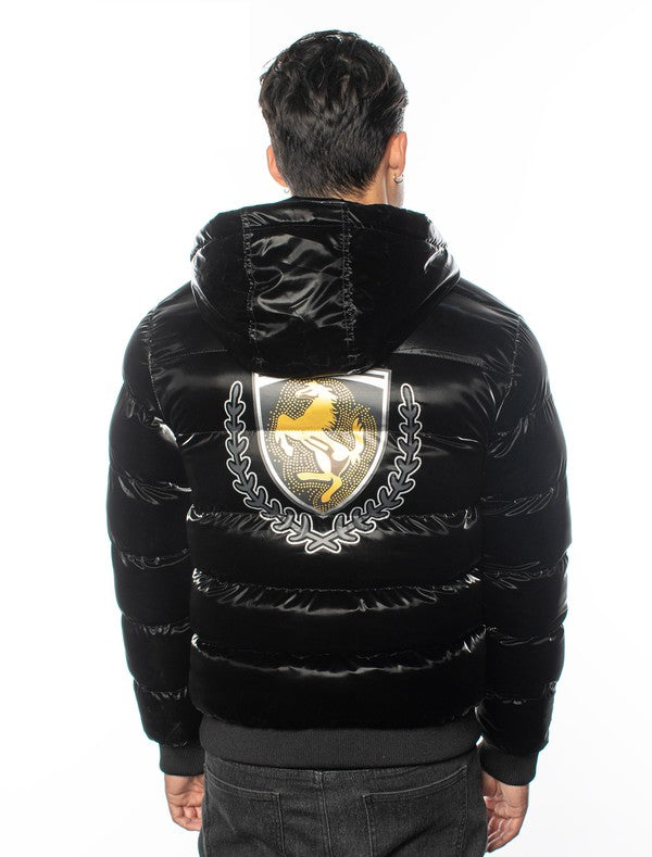 VJF-1 Urban Flex Men's Detachable Hood Puffy Jacket 12 PACK
