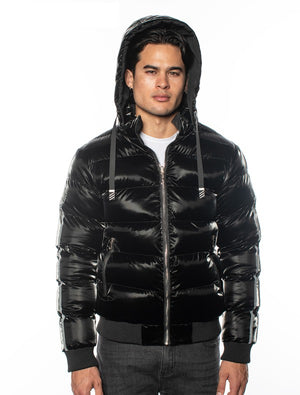 VJF-1 Urban Flex Men's Detachable Hood Puffy Jacket 12 PACK