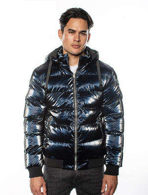 VJF-1 Urban Flex Men's Detachable Hood Puffy Jacket 12 PACK