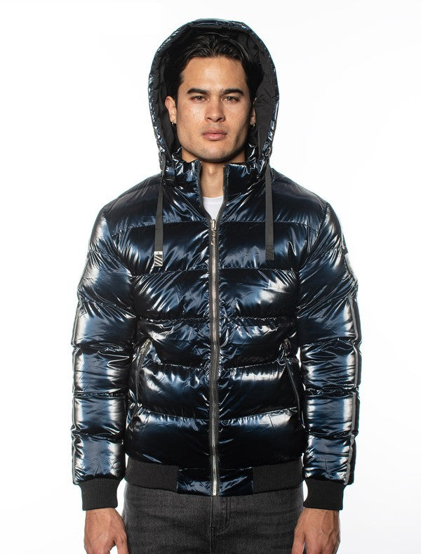 VJF-1 Urban Flex Men's Detachable Hood Puffy Jacket 12 PACK