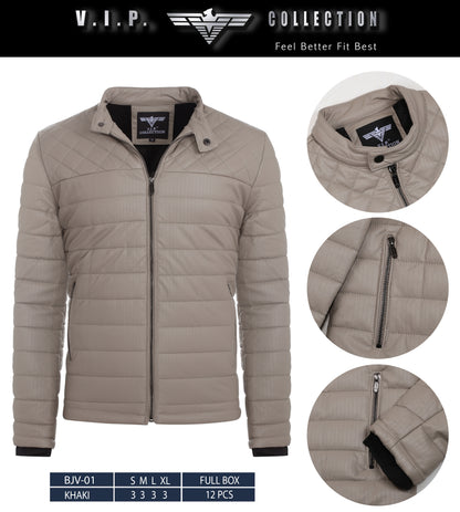 BJV-01  VIP WAXY PU JACKET- PER PREPACK