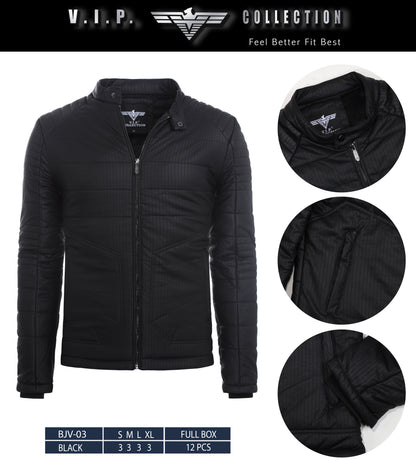 BJV-03  VIP WAXY PU JACKET- PER PREPACK