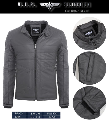BJV-03  VIP WAXY PU JACKET- PER PREPACK