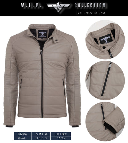 BJV-04  VIP WAXY PU JACKET- PER PREPACK