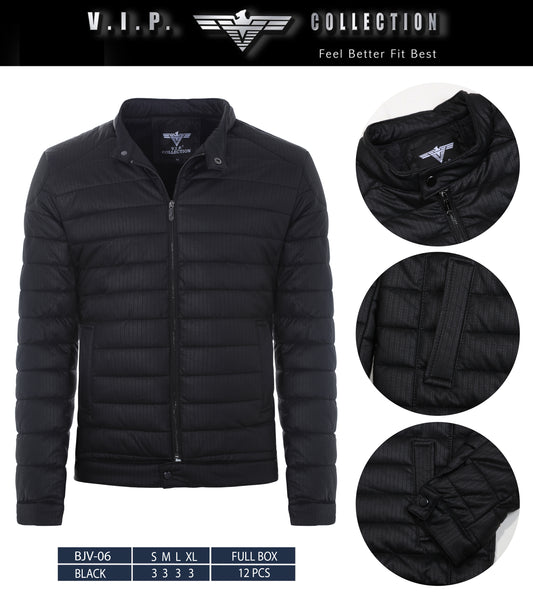 BJV-06  VIP WAXY PU JACKET- PER PREPACK