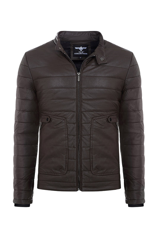 BJV-09  VIP WAXY PU JACKET- PER PREPACK
