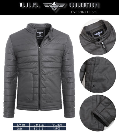 BJV-10  VIP WAXY PU JACKET- PER PREPACK