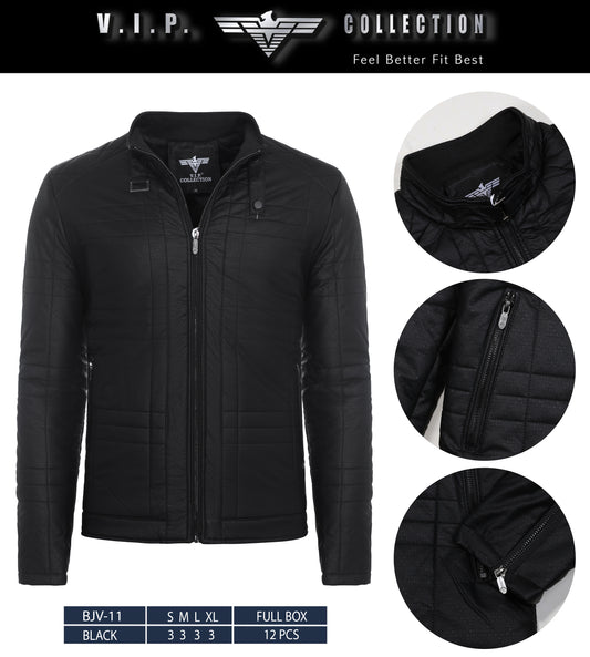 BJV-11  VIP WAXY PU JACKET- PER PREPACK