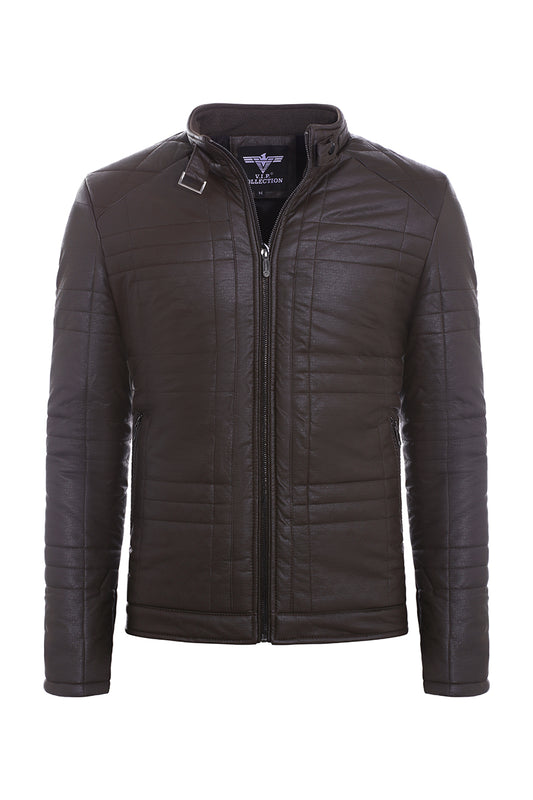 BJV-11  VIP WAXY PU JACKET- PER PREPACK