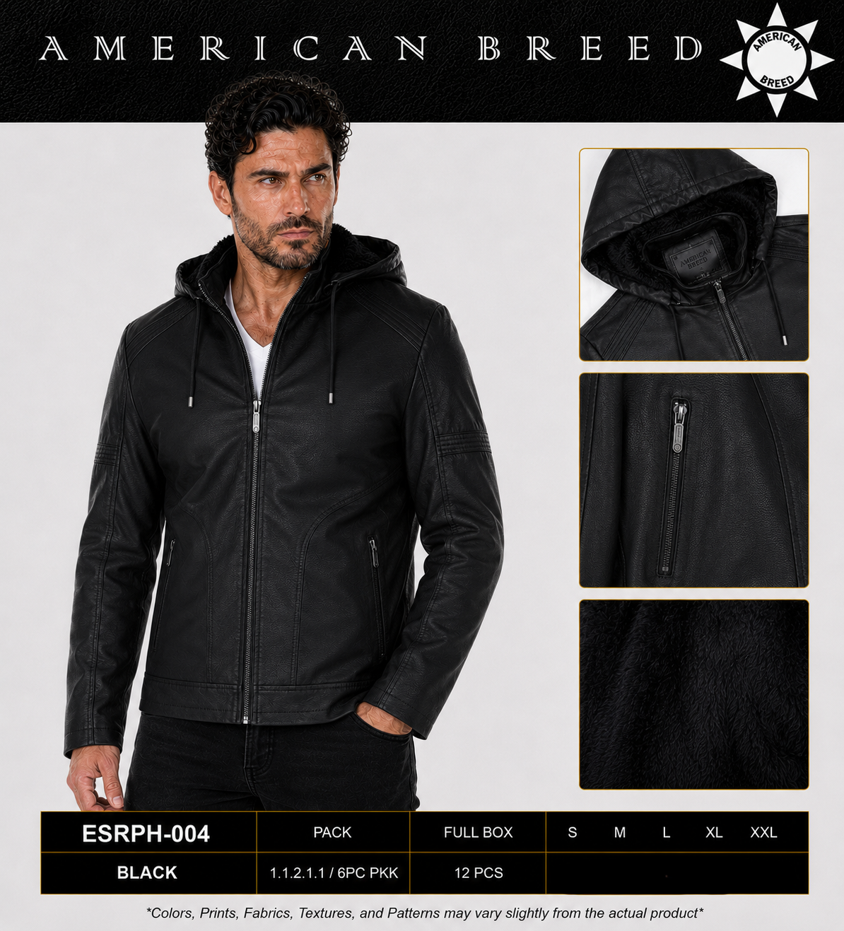 ESRPH-004  AMERICAN BREED FASHION HOODIE JACKET