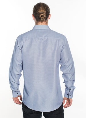 LSWG-405 MEN'S PRINTED LONG SLEEVE DRESS SHIRT