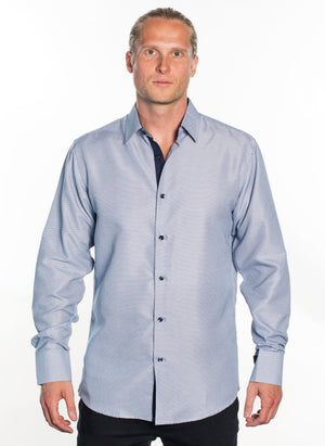 LSWG-405 MEN'S PRINTED LONG SLEEVE DRESS SHIRT