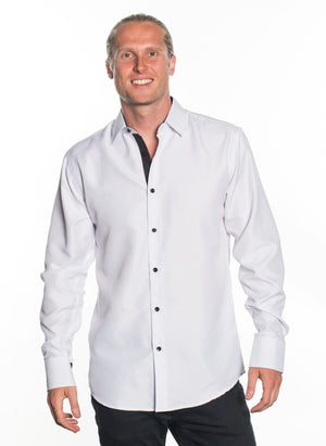 LSWG-408 MEN'S PRINTED LONG SLEEVE DRESS SHIRT