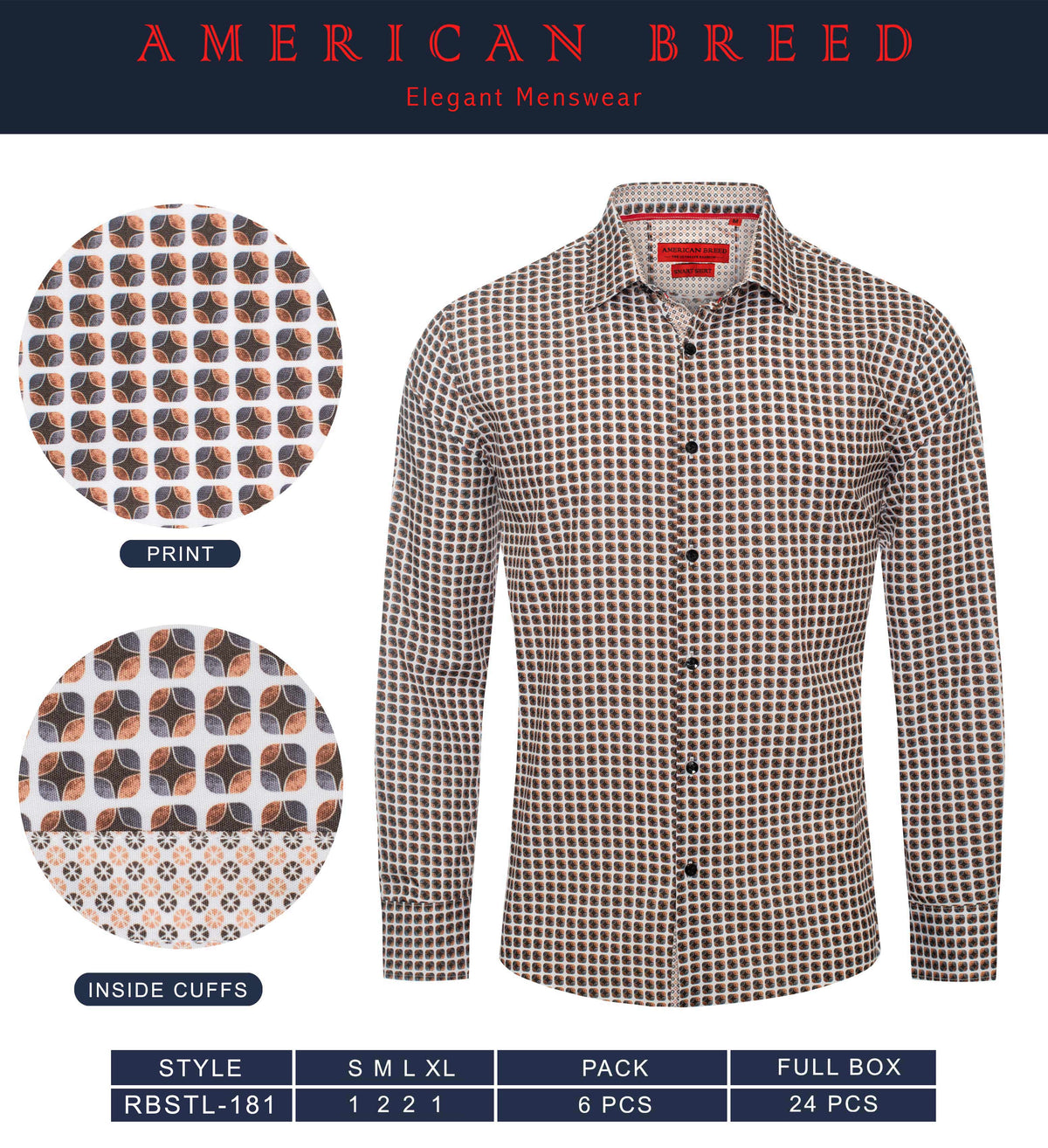 RBSTL-181  AMERICAN BREED LS STRETCH - PER PREPACK