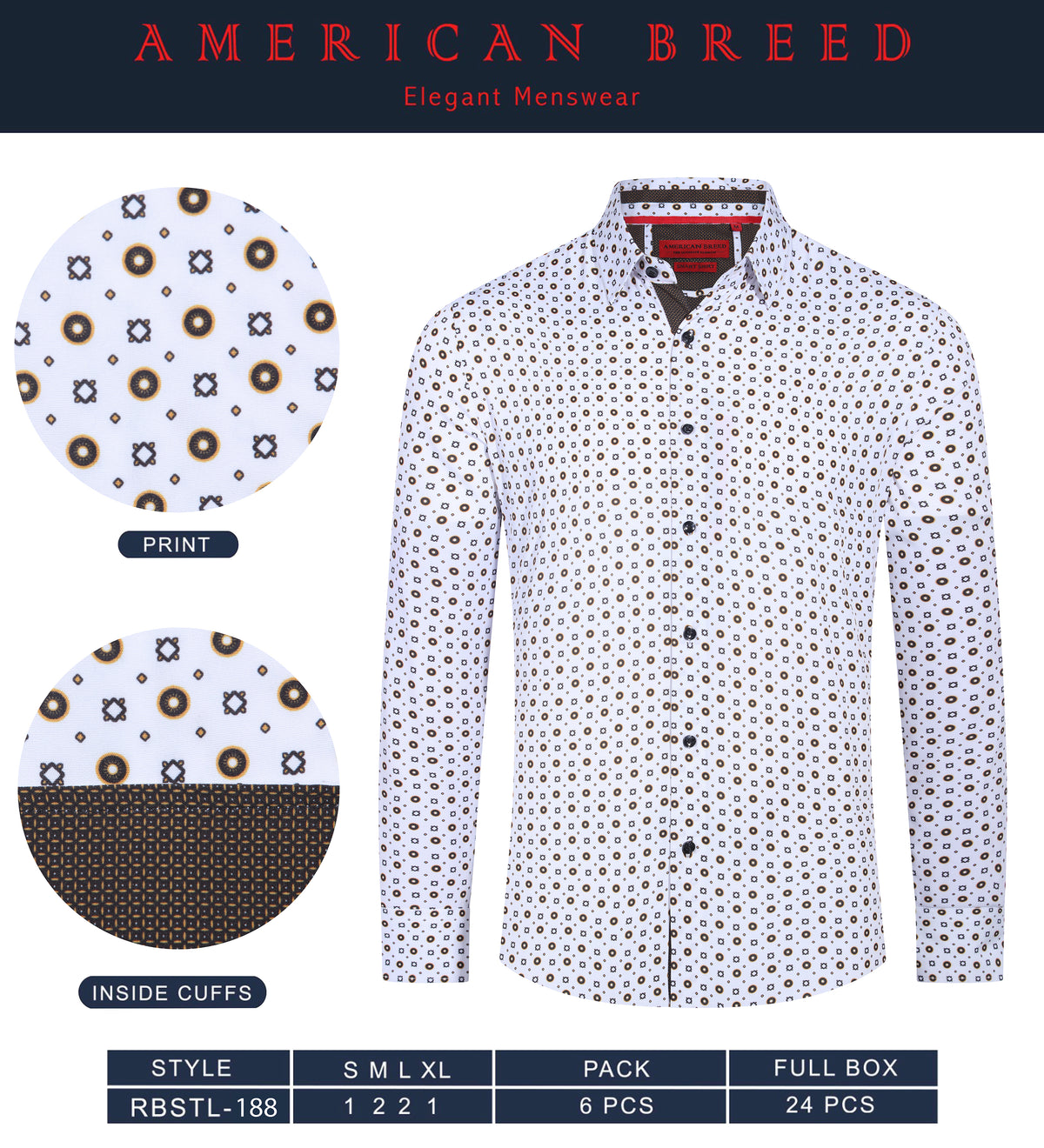 RBSTL-188  AMERICAN BREED LS STRETCH - PER PREPACK
