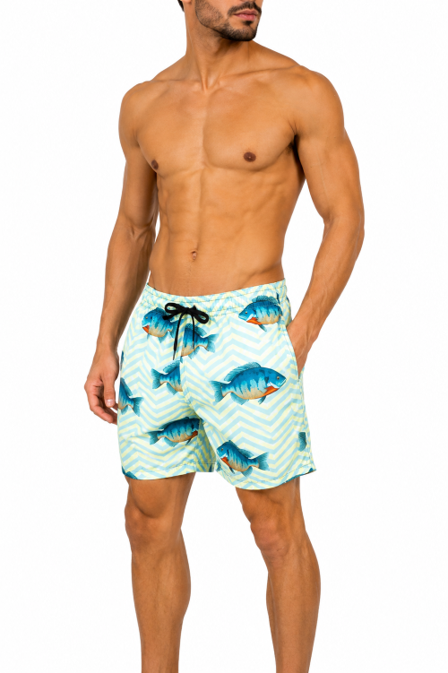 SS-1021 PRINTED SWIM SHORTS 12 PACK