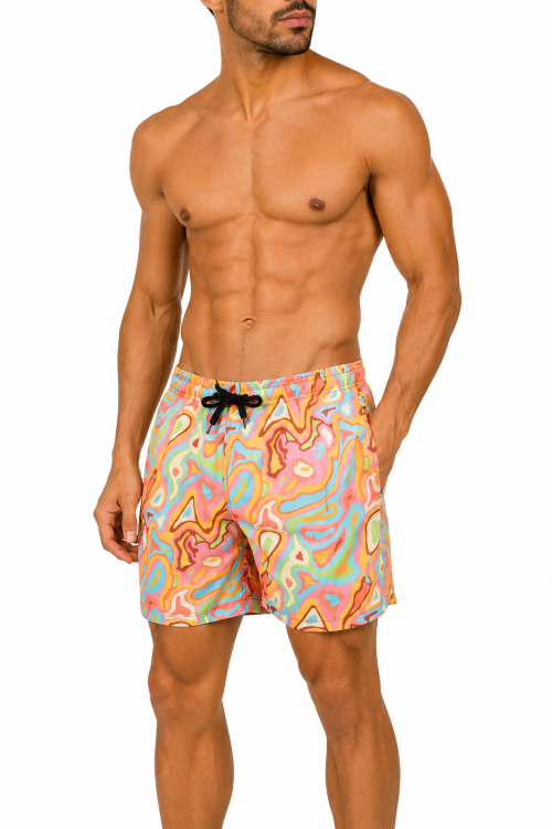 SS-1028 PRINTED SWIM SHORTS 12 PACK