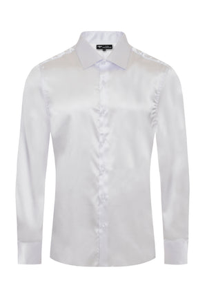 SVLS MEN'S SOLID LONG SLEEVE DRESS SHIRT 8 PACK