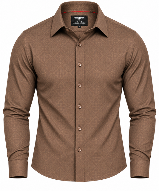VELW-05 VIP FANCY LS EMBOSSED SHIRT