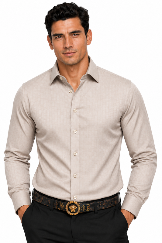 VELW-06 VIP FANCY LS EMBOSSED SHIRT