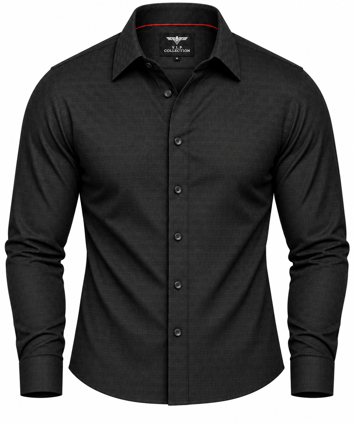 VELW-06 VIP FANCY LS EMBOSSED SHIRT