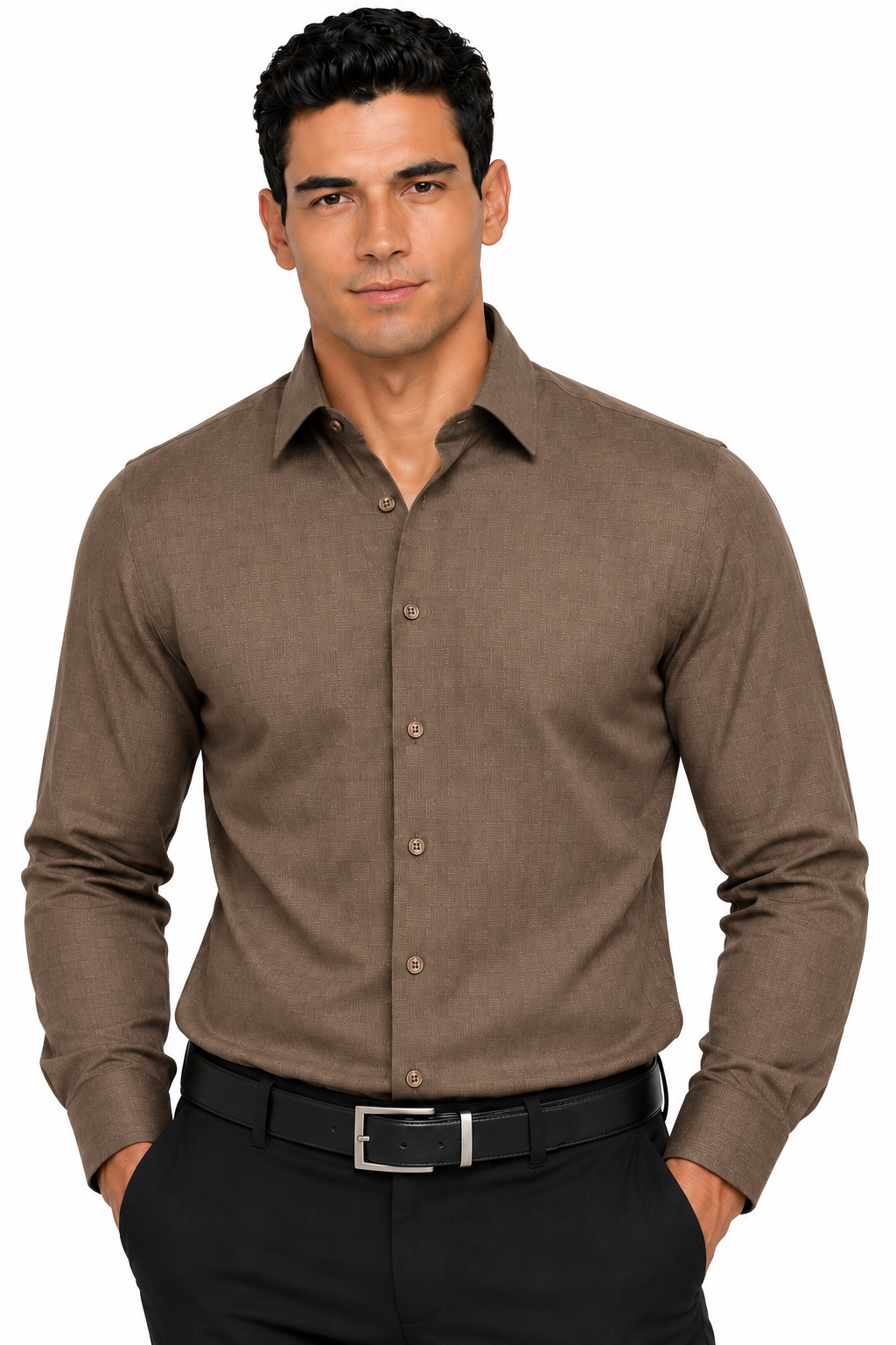 VELW-06 VIP FANCY LS EMBOSSED SHIRT