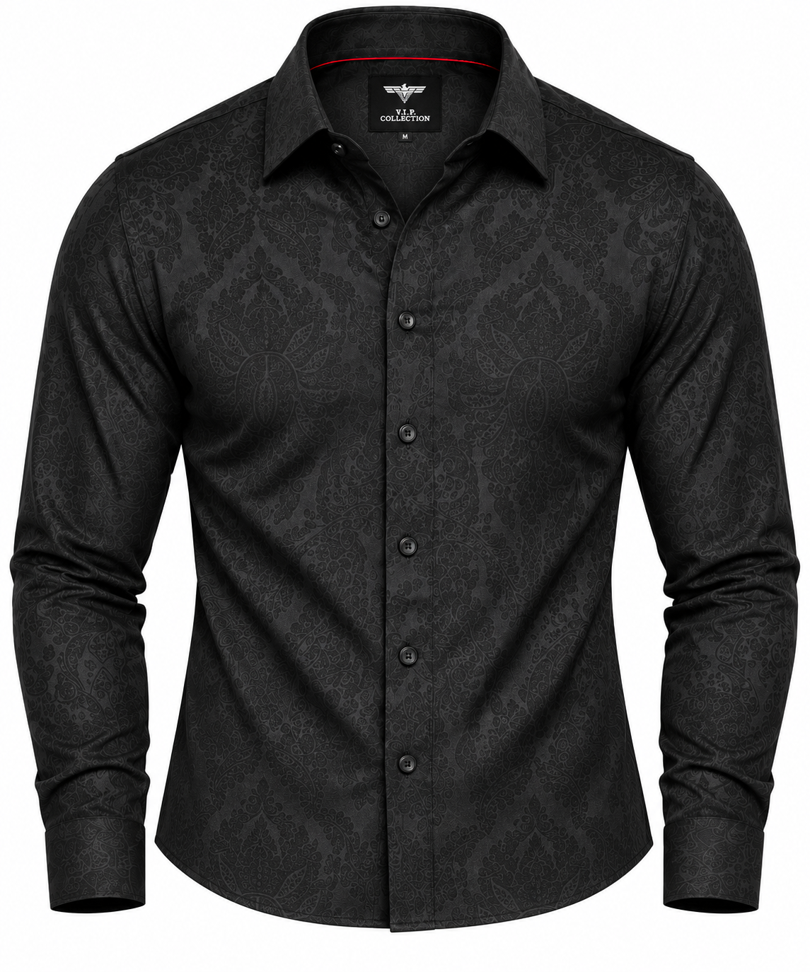 VELW-07 VIP FANCY LS EMBOSSED SHIRT