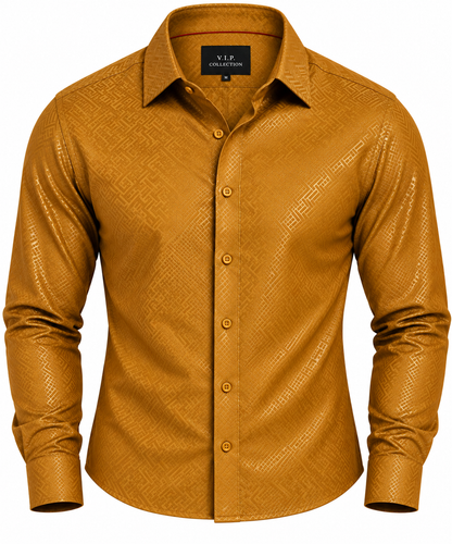 VELW-08 VIP FANCY LS EMBOSSED SHIRT